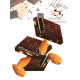 Черный бельгийский шоколад Cachet 54% Dark Chocolate Bars with Almond 300 гр