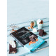 Черный бельгийский шоколад Cachet 54% Dark Chocolate Bars with Almond 300 гр