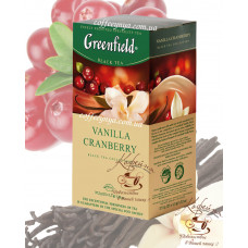 Чай чорний Greenfield Vanilla Cranberry 25 * 1,5г
