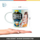 Ceramic cup Nostalgic Art Coffee o clock 330ml