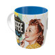 Ceramic cup Nostalgic Art Coffee o clock 330ml