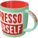 Ceramic cup Nostalgic Art Espresso your self 330ml