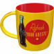Ceramic cup Nostalgic Art Coca-Cola Yellow Mug 330ml
