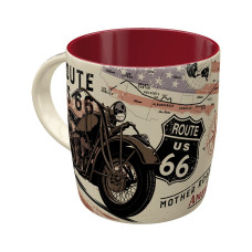 Керамическая чашка Nostalgic Art Route 66 Bike Map 330мл
