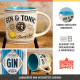 Керамічна чашка Nostalgic Art Gin and Tonic 330мл