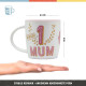 Ceramic cup Nostalgic Art Number 1 Mum 330ml