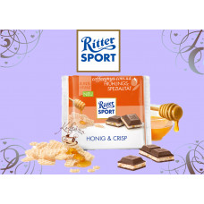 Молочний шоколад Ritter Sport Honig & Crisp 100 гр