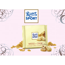 Білий шоколад Ritter Sport Weiss + Crisp 100 гр