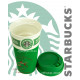 Керамічна чашка Starbucks з силіконовой кришкою green 350мл 